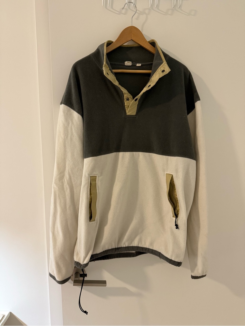 OAK&IVY Men's Two-Tone Quarter Button Pullover